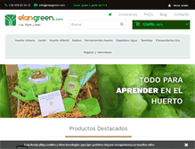 Tablet Screenshot of elangreen.com